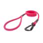 Preview: klassische Hundeleine TWIST - M - 115cm - pink mit schwarzen Punkten